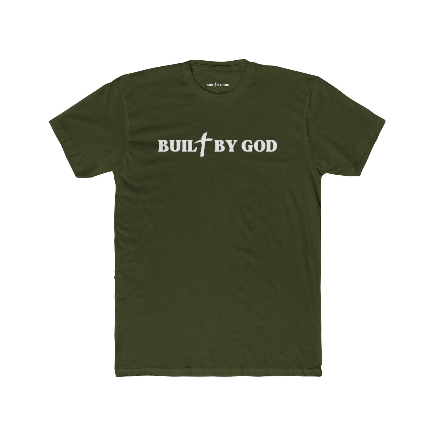 Buil✞ By God Fitted T-Shirt